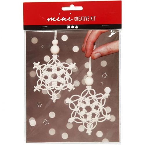 Mini kreatívna sada Macrame snehové vločky