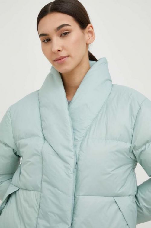 Páperová bunda Reebok dámska, zelená farba, zimná,