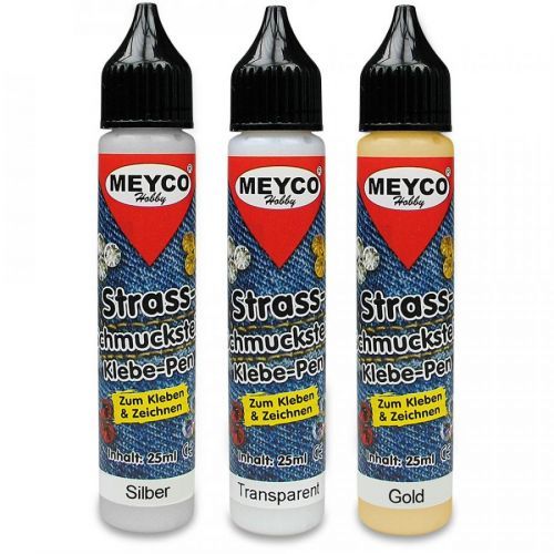 MEYCO - Lepidlo na lepenie drahokamov 30 g (zlatá)