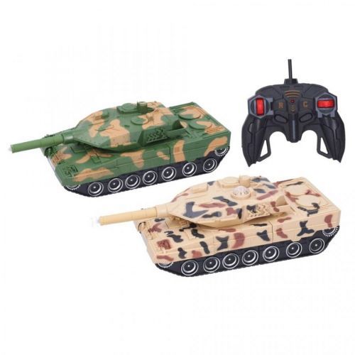 Autorobot tank RC s efektmi 28,5cm - zelená