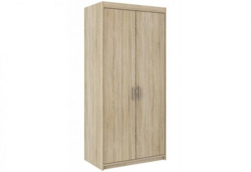 Expedo Šatníková skriňa ELLENA 2D, 190x90x53 cm, dub sonoma