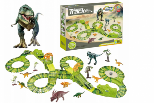 Springos Dinosauria dráha s 2 autíčkami - 320ks