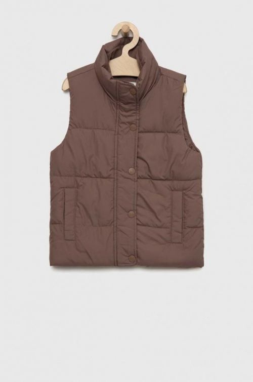 Detská vesta Abercrombie & Fitch zelená farba,