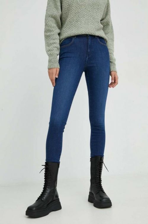 Rifle Wrangler High Rise Skinny Cozy Night dámske, vysoký pás