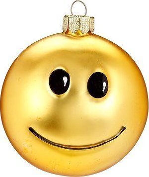 LAALU Ozdoba smajlík s úsmevom 7 cm