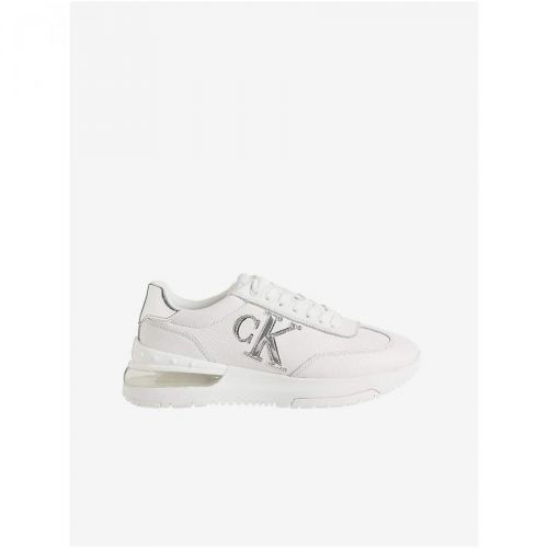 Calvin Klein Jeans White Women's Leather Sneakers - Women