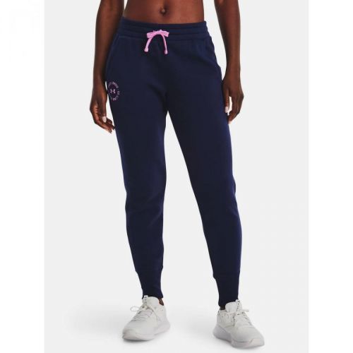Under Armour Sweatpants Rival Fleece Crest Joggers-NVY - Women