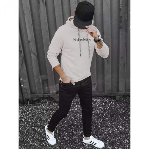 Men's camel hoodie Dstreet BX5455