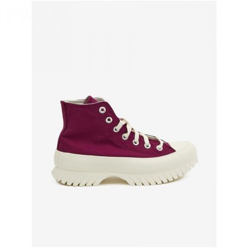 Purple Womens Ankle Sneakers on the Converse Platform Chuck Taylo - Women
