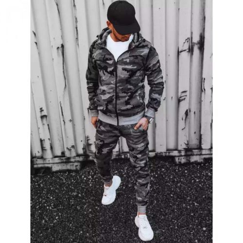 Dark gray men's camo tracksuit Dstreet AX0623