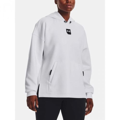 Under Armour Sweatshirt Summit Knit Hoodie-WHT - Women