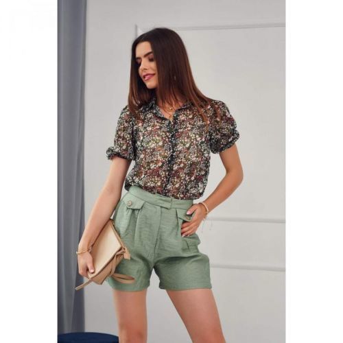 Casual women's khaki shorts