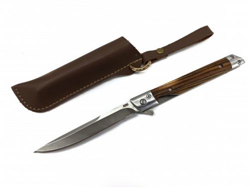 Skladací vreckový nôž s puzdrom, 21 cm