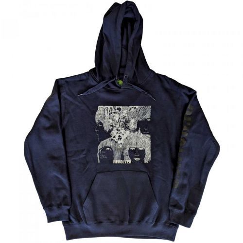 The Beatles mikina Reverse Revolver Modrá S