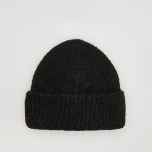 Reserved - Čiapka beanie s prímesou vlny - Čierna