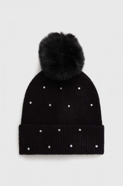 Čiapka Morgan čierna farba, z tenkej pleteniny,