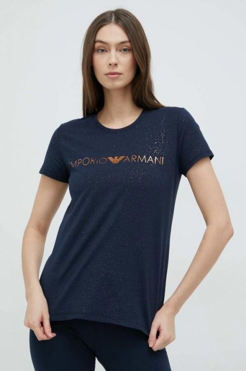 Tričko Emporio Armani Underwear tmavomodrá farba,