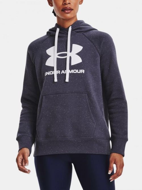 Rival Fleece Logo Hoodie Mikina Under Armour Šedá