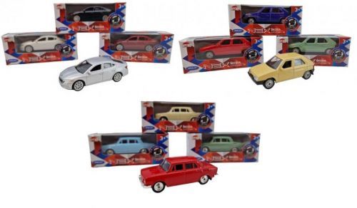 Kovový model auta Škoda mierka 1:60 - žltá - Favorit