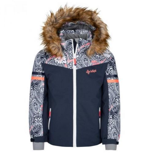 Girls' ski jacket Kilpi LENA-JG dark blue