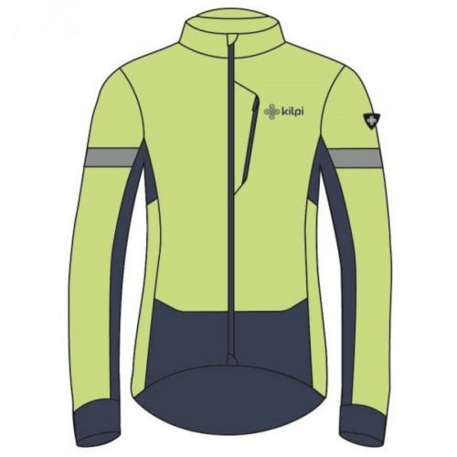 Men's cycling softshell jacket Kilpi VELOVER-M light green