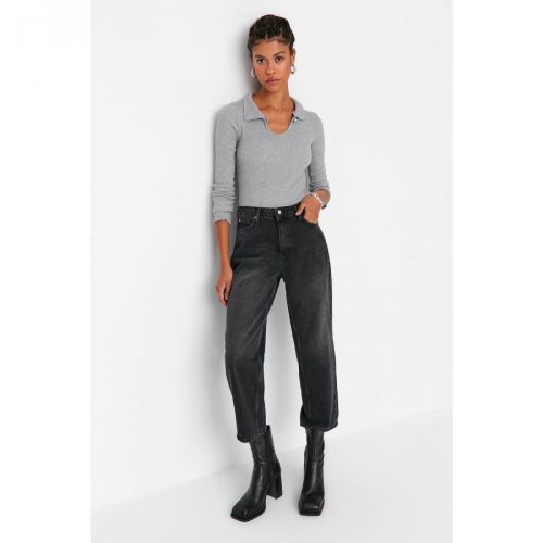Trendyol Black High Waist Balloon Jeans