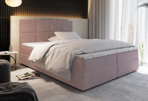 Expedo Čalúnená posteľ boxspring LENY, 140x200, kronos 27