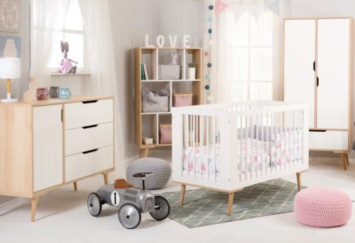 Expedo Detská zostava MACEK, biela/buk