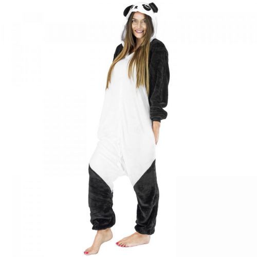 Plyšový overal Kigurumi - vzor panda - veľkosť M