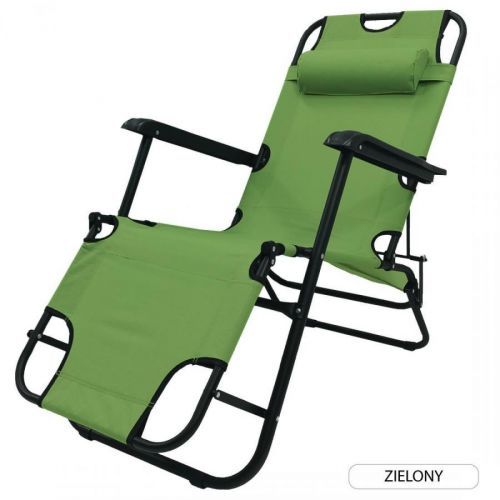 Zahradní polohovatelné křeslo RIVIERA zelené
