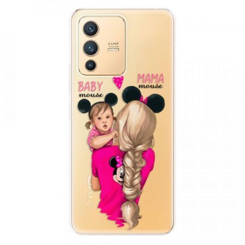 Odolné silikónové puzdro iSaprio - Mama Mouse Blond and Girl - Vivo V23 5G