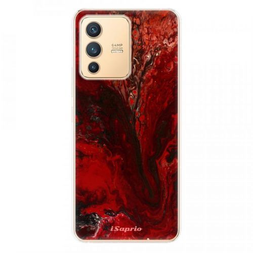 Odolné silikónové puzdro iSaprio - RedMarble 17 - Vivo V23 5G
