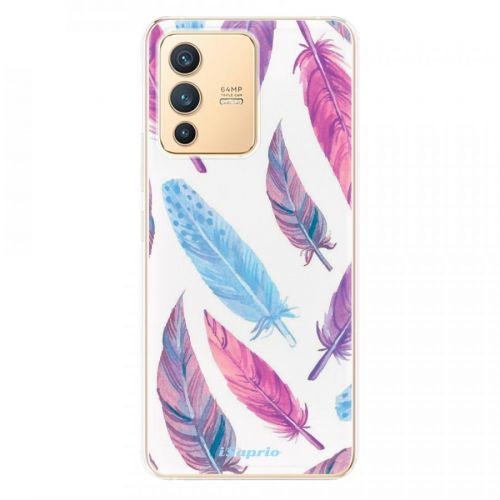 Odolné silikónové puzdro iSaprio - Feather Pattern 10 - Vivo V23 5G