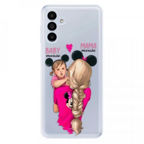 Odolné silikónové puzdro iSaprio - Mama Mouse Blond and Girl - Samsung Galaxy A13 5G
