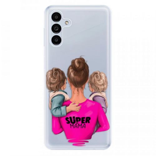 Odolné silikónové puzdro iSaprio - Super Mama - Two Boys - Samsung Galaxy A13 5G