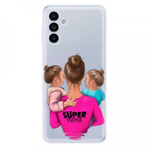 Odolné silikónové puzdro iSaprio - Super Mama - Two Girls - Samsung Galaxy A13 5G