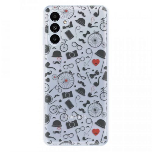 Odolné silikónové puzdro iSaprio - Vintage Pattern 01 - black - Samsung Galaxy A13 5G