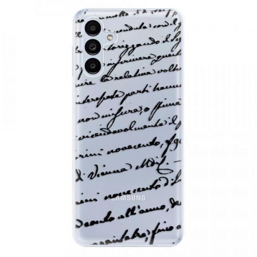 Odolné silikónové puzdro iSaprio - Handwriting 01 - black - Samsung Galaxy A13 5G