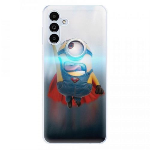 Odolné silikónové puzdro iSaprio - Mimons Superman 02 - Samsung Galaxy A13 5G