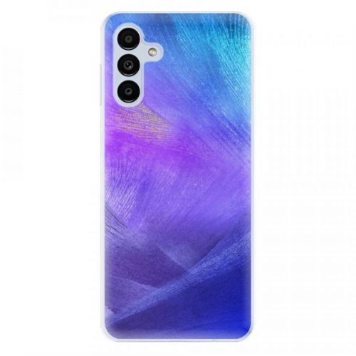 Odolné silikónové puzdro iSaprio - Purple Feathers - Samsung Galaxy A13 5G