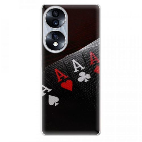 Odolné silikónové puzdro iSaprio - Poker - Honor 70