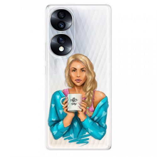 Odolné silikónové puzdro iSaprio - Coffe Now - Blond - Honor 70