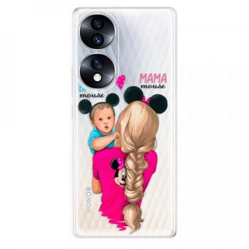 Odolné silikónové puzdro iSaprio - Mama Mouse Blonde and Boy - Honor 70