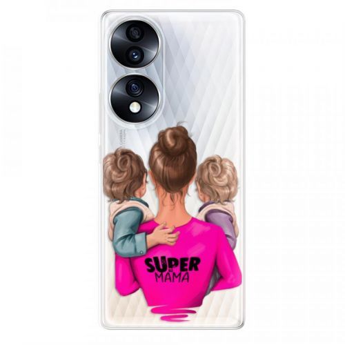 Odolné silikónové puzdro iSaprio - Super Mama - Two Boys - Honor 70