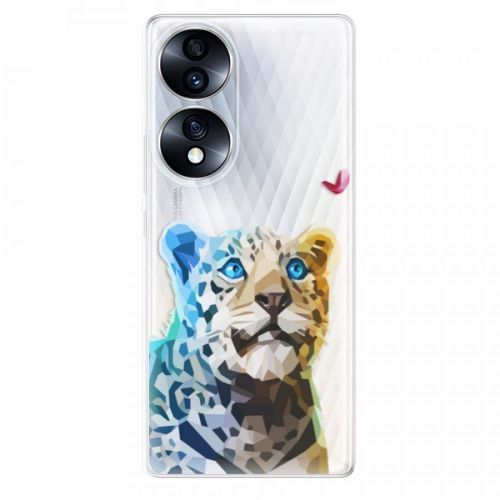Odolné silikónové puzdro iSaprio - Leopard With Butterfly - Honor 70