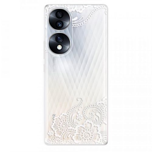 Odolné silikónové puzdro iSaprio - White Lace 02 - Honor 70