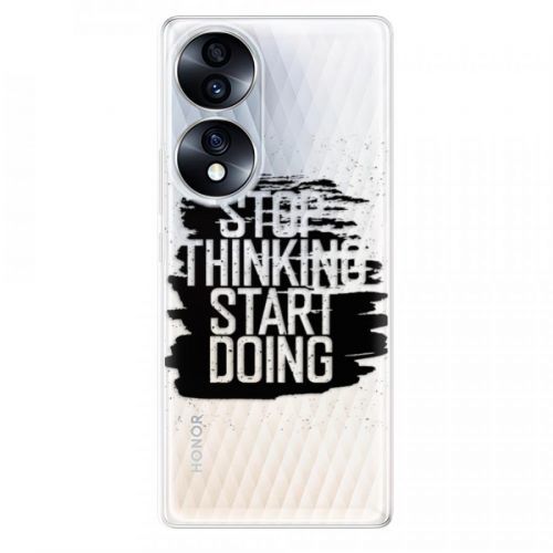 Odolné silikónové puzdro iSaprio - Start Doing - black - Honor 70