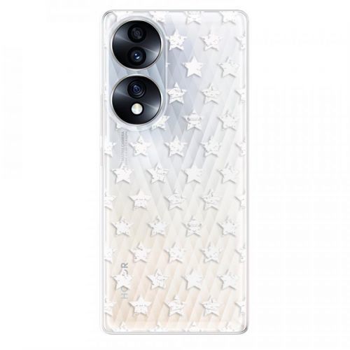 Odolné silikónové puzdro iSaprio - Stars Pattern - white - Honor 70