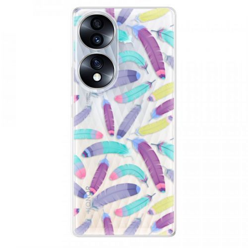Odolné silikónové puzdro iSaprio - Feather Pattern 01 - Honor 70