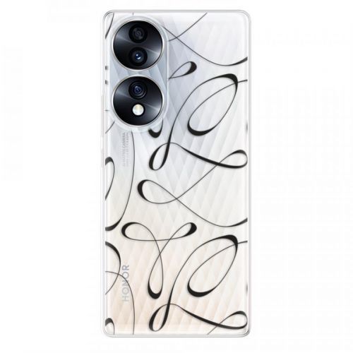 Odolné silikónové puzdro iSaprio - Fancy - black - Honor 70